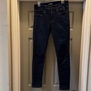 Express Women's Dark Indigo Skinny Jeans